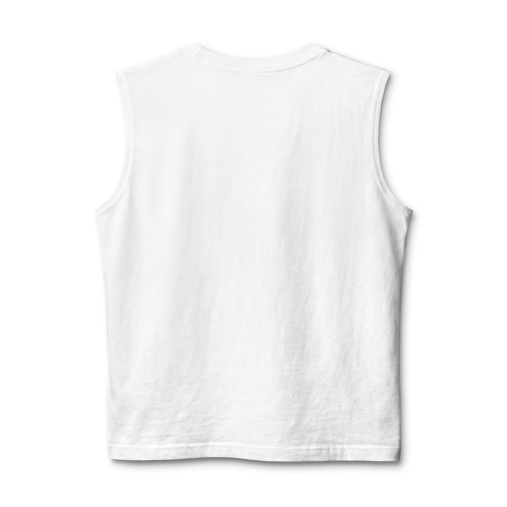 Coastal Island Muscle Tank — Minimal Beach Logo Tank Top