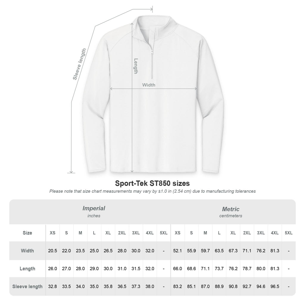 Men's Embroidered Quarter-Zip Pullover — Performance Sport-Wick