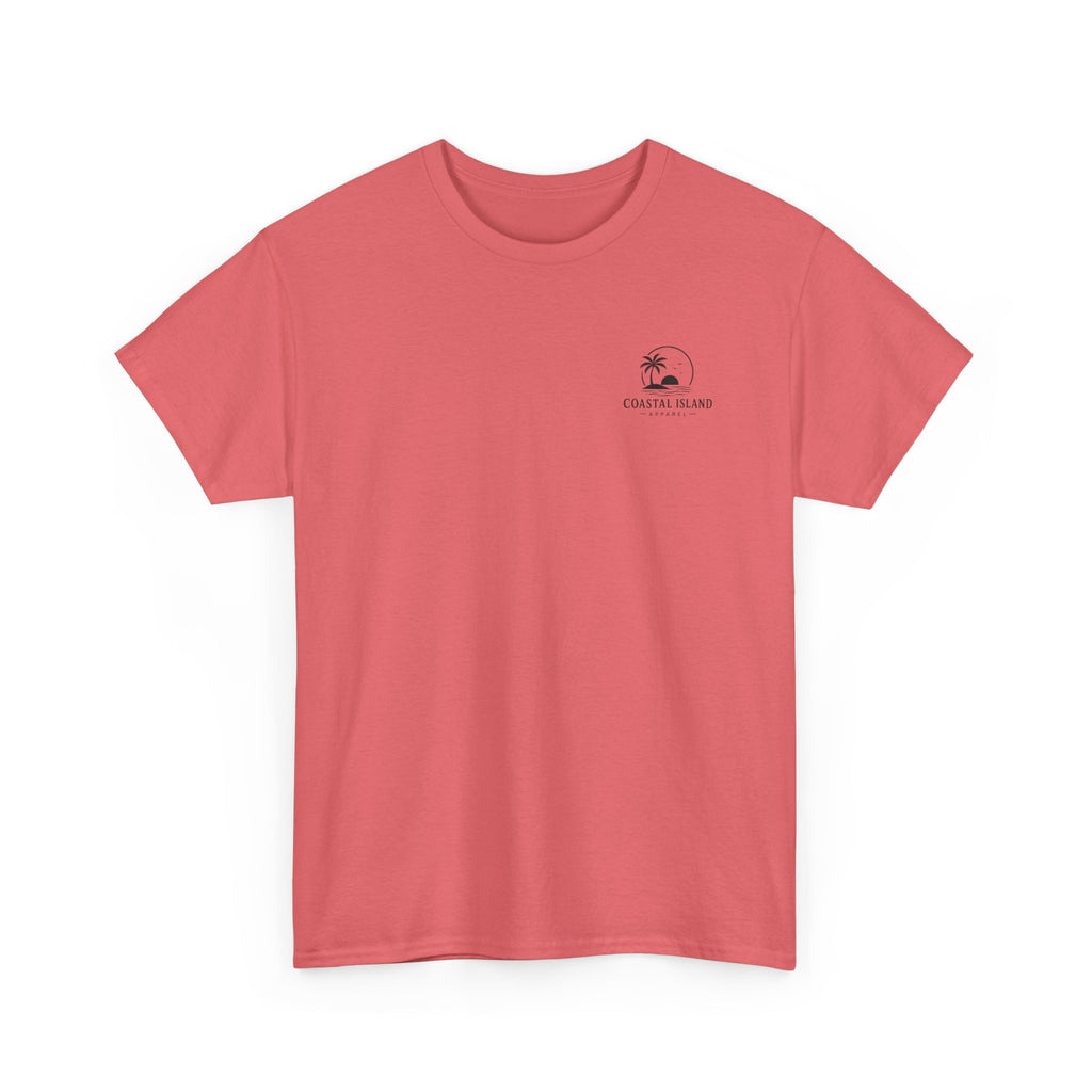 Coastal Island Vintage Car Sunset T-Shirt | Beach Palm Graphic Tee