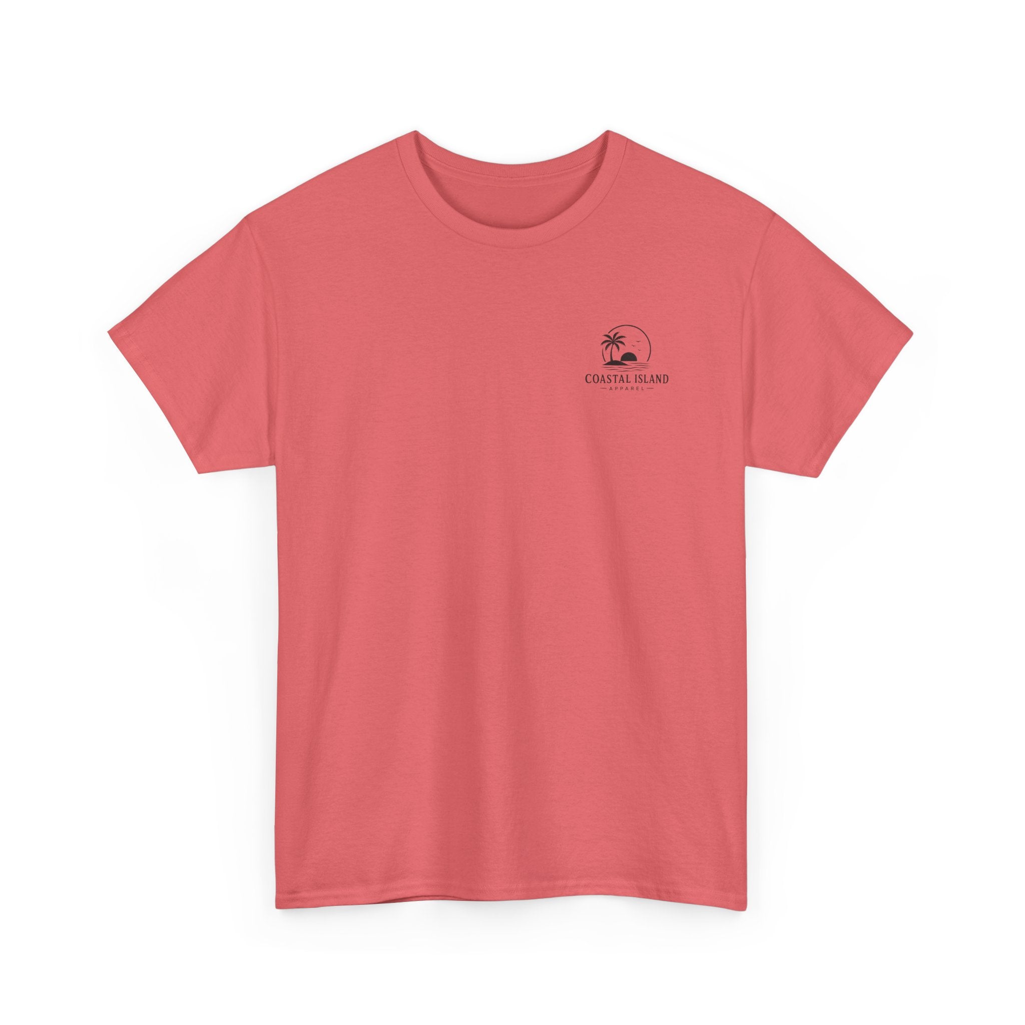 Coastal Island Vintage Car Sunset T-Shirt | Beach Palm Graphic Tee