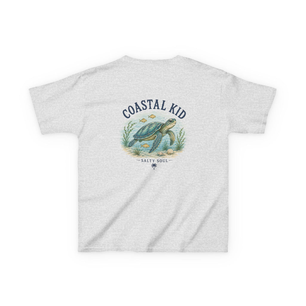 Coastal Kid Kids Tee — Vintage Sea Turtle Beach Shirt
