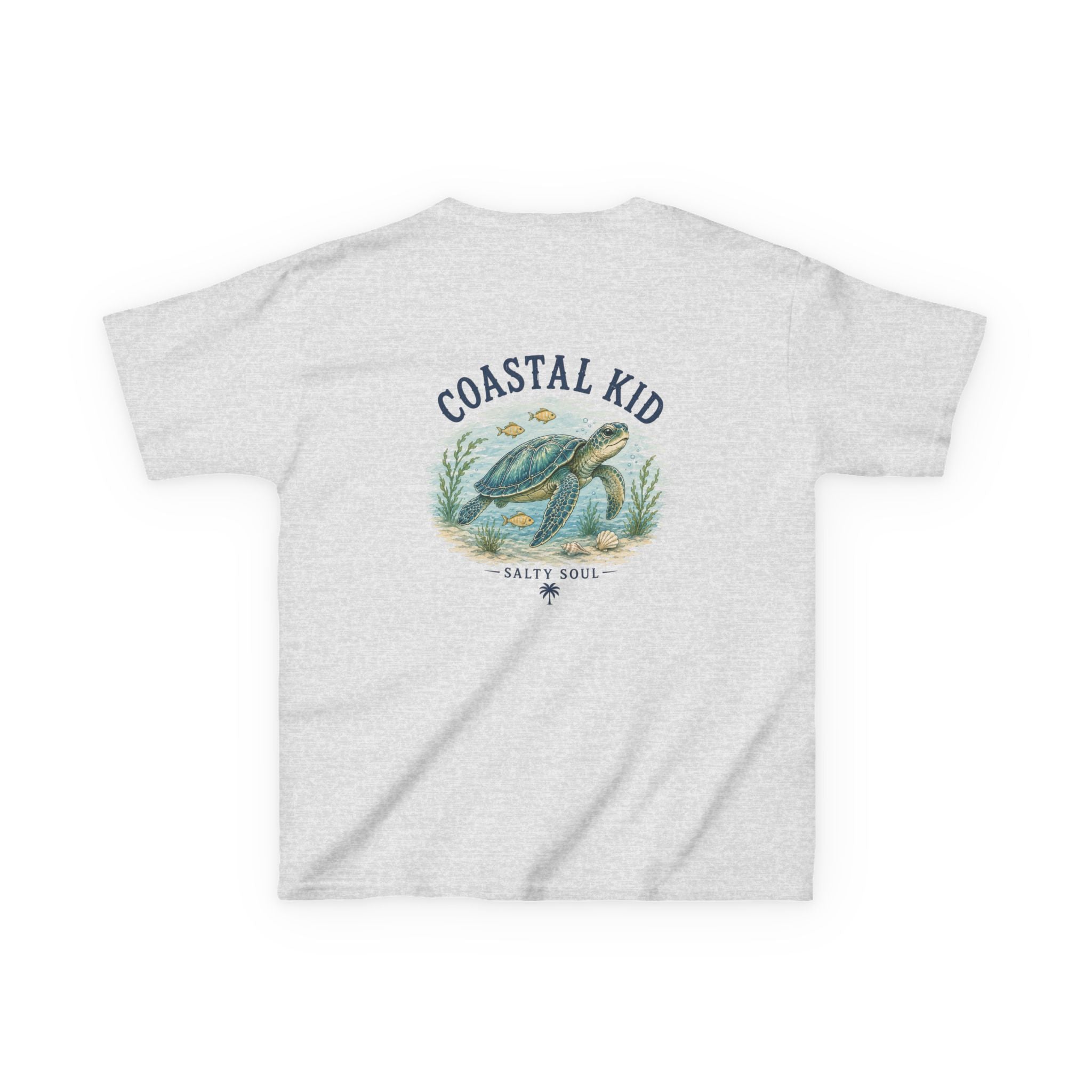 Coastal Kid Kids Tee — Vintage Sea Turtle Beach Shirt