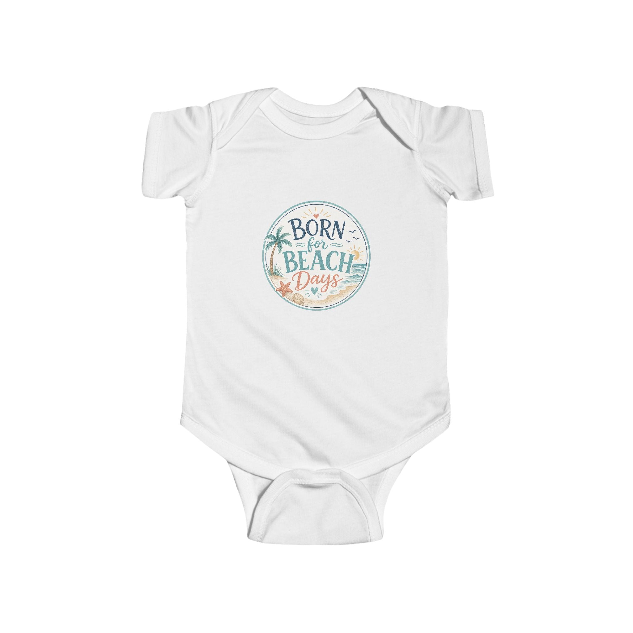 Born for Beach Days Infant Bodysuit — Baby Beach Vacation Onesie