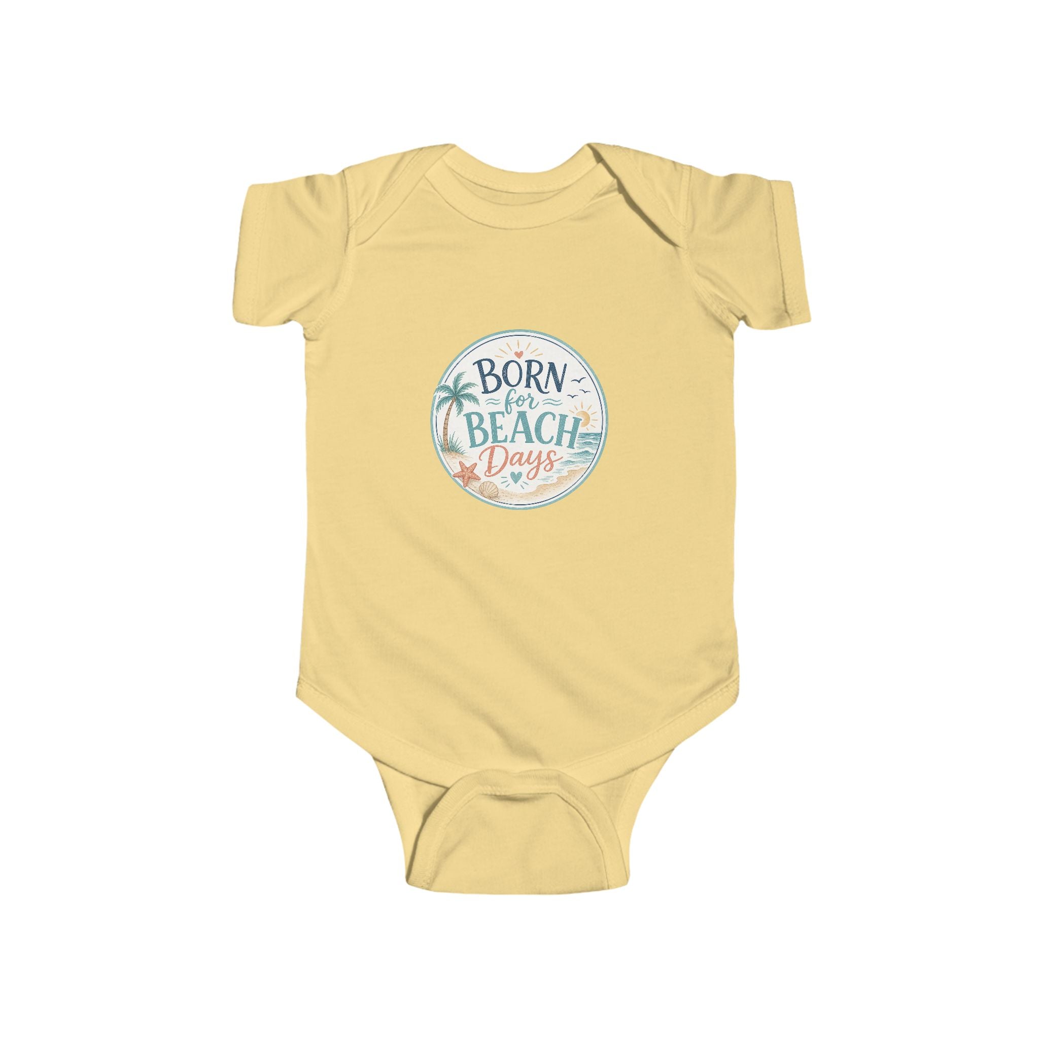 Born for Beach Days Infant Bodysuit — Baby Beach Vacation Onesie