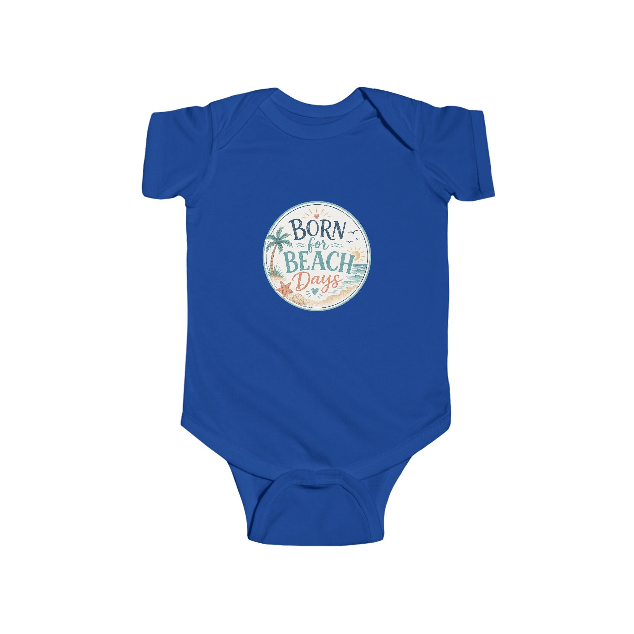 Born for Beach Days Infant Bodysuit — Baby Beach Vacation Onesie