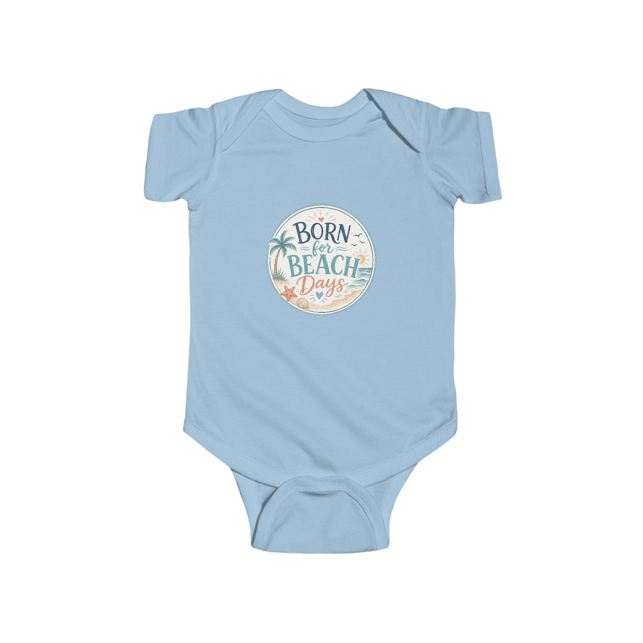 Born for Beach Days Infant Bodysuit — Baby Beach Vacation Onesie