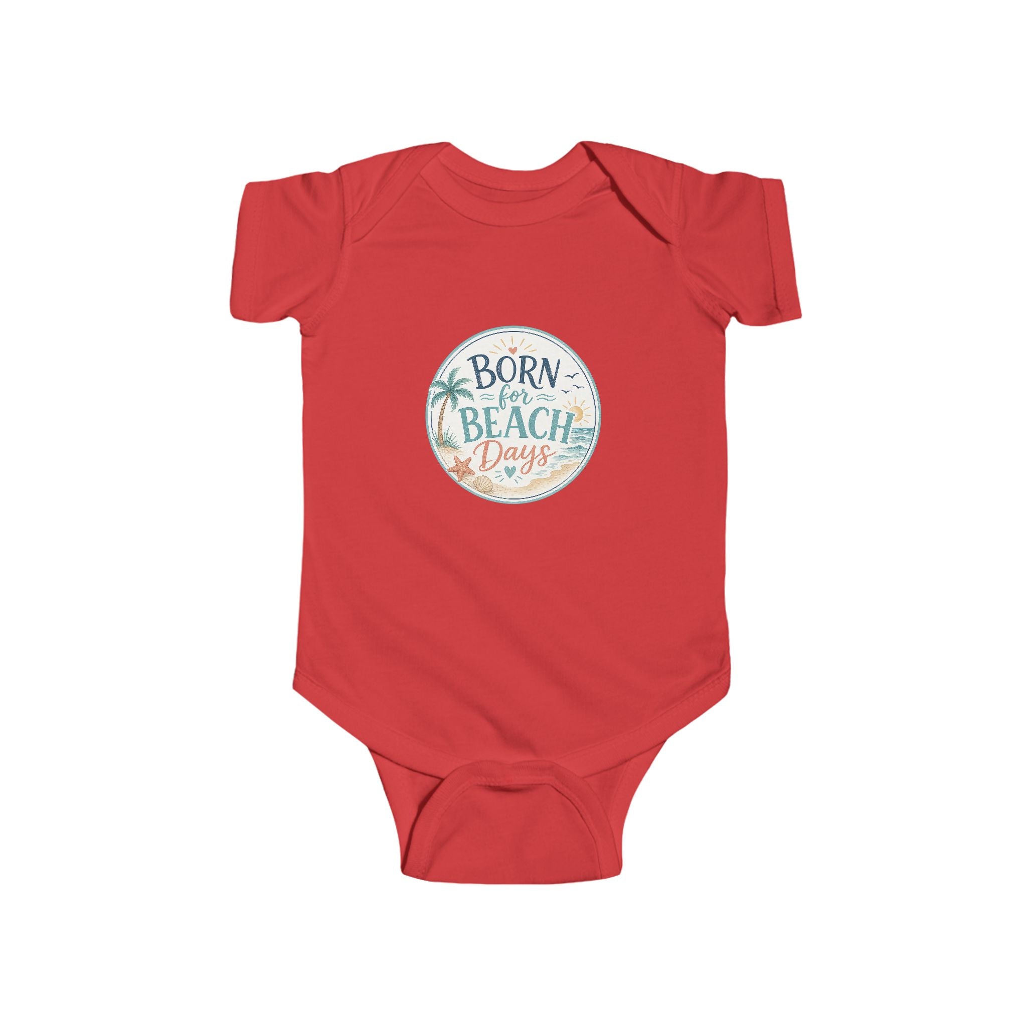 Born for Beach Days Infant Bodysuit — Baby Beach Vacation Onesie