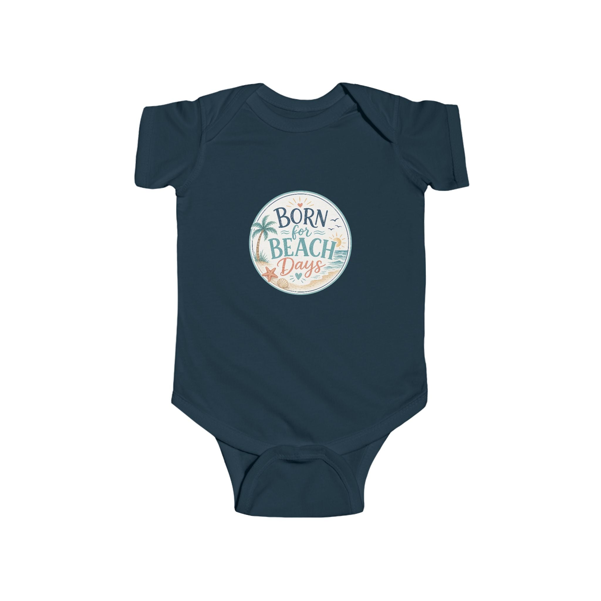 Born for Beach Days Infant Bodysuit — Baby Beach Vacation Onesie