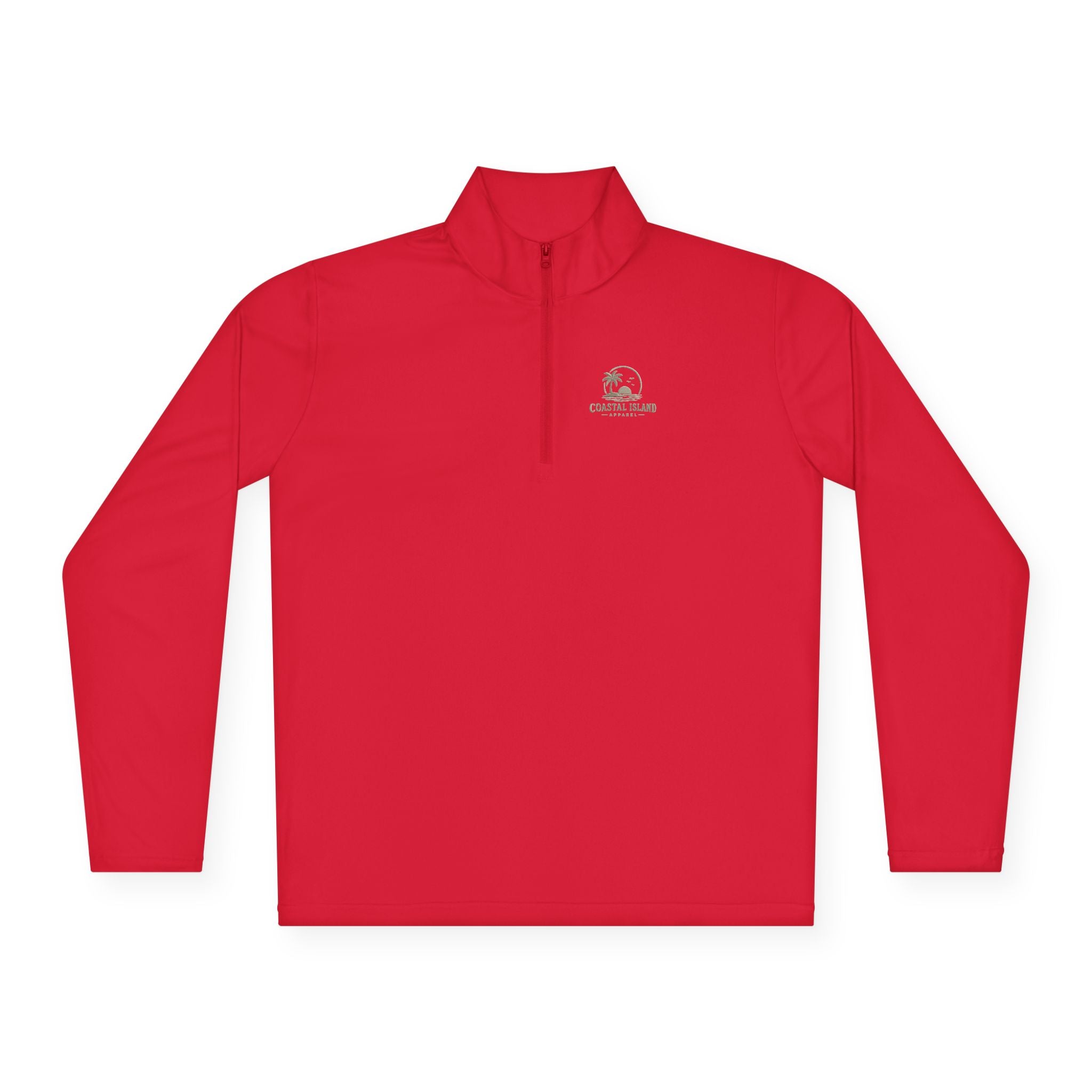 Retro Camper Logo Quarter-Zip Pullover | Small Chest Emblem