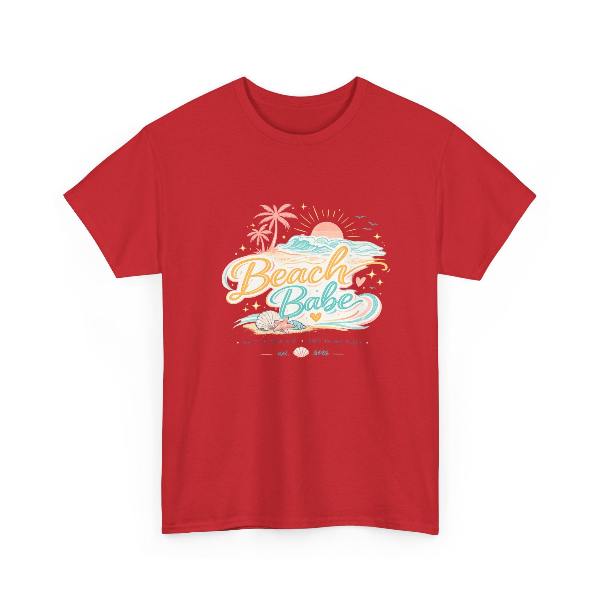 Beach Babe T-Shirt — Pastel Tropical Summer Tee