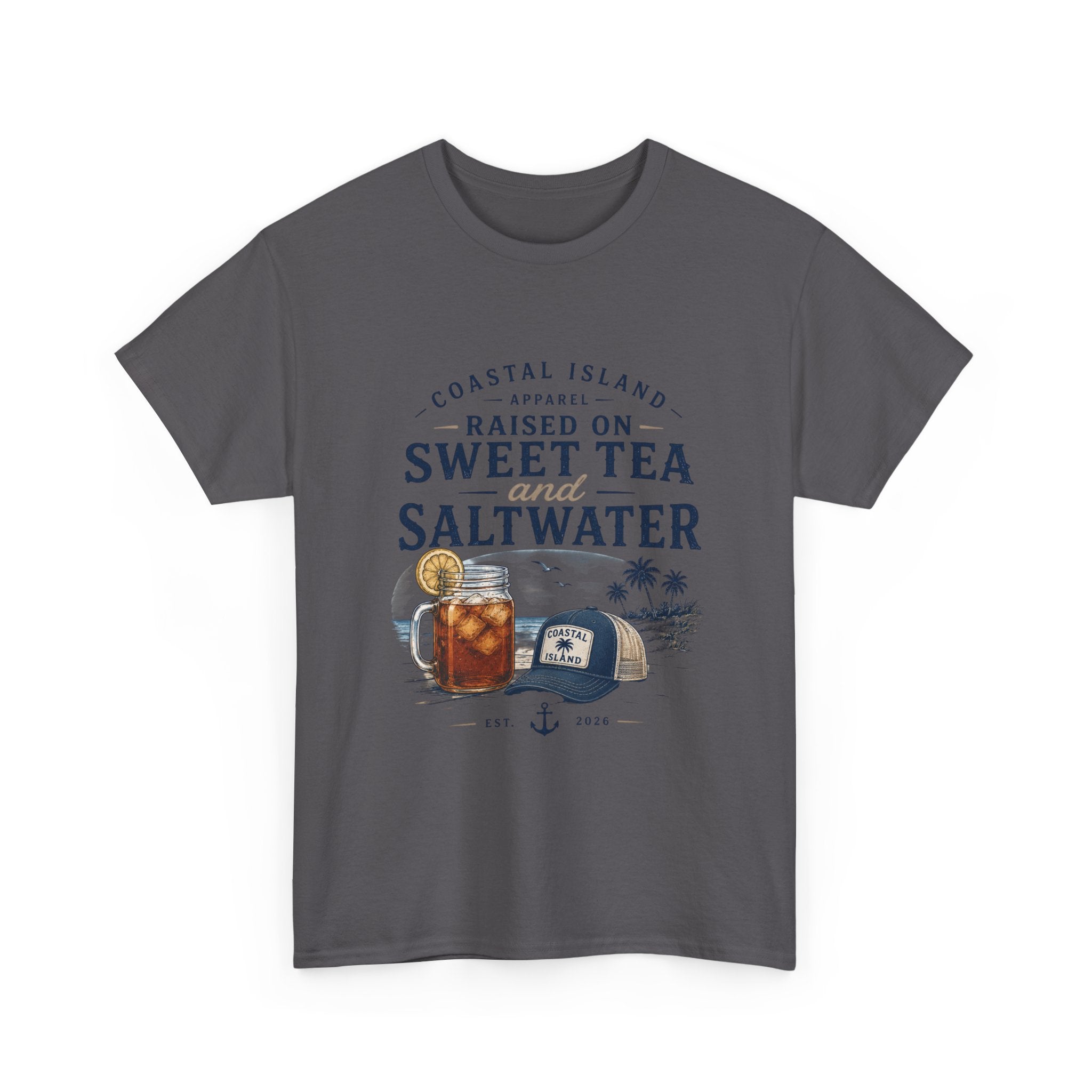 Raised on Sweet Tea and Saltwater T-Shirt — Coastal Island Tee