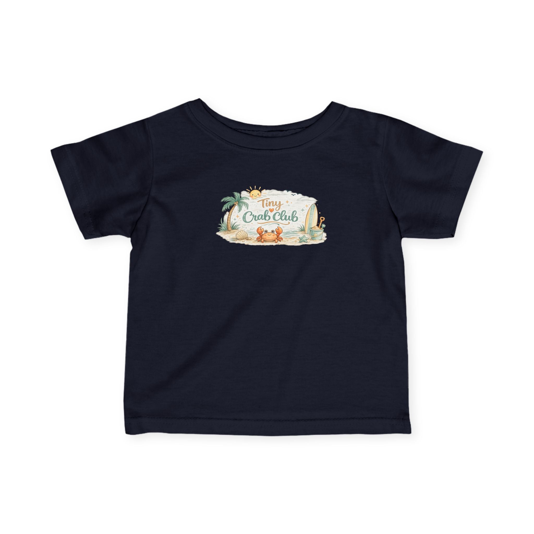 Infant Tee — Tiny Crab Club Beach Baby Shirt