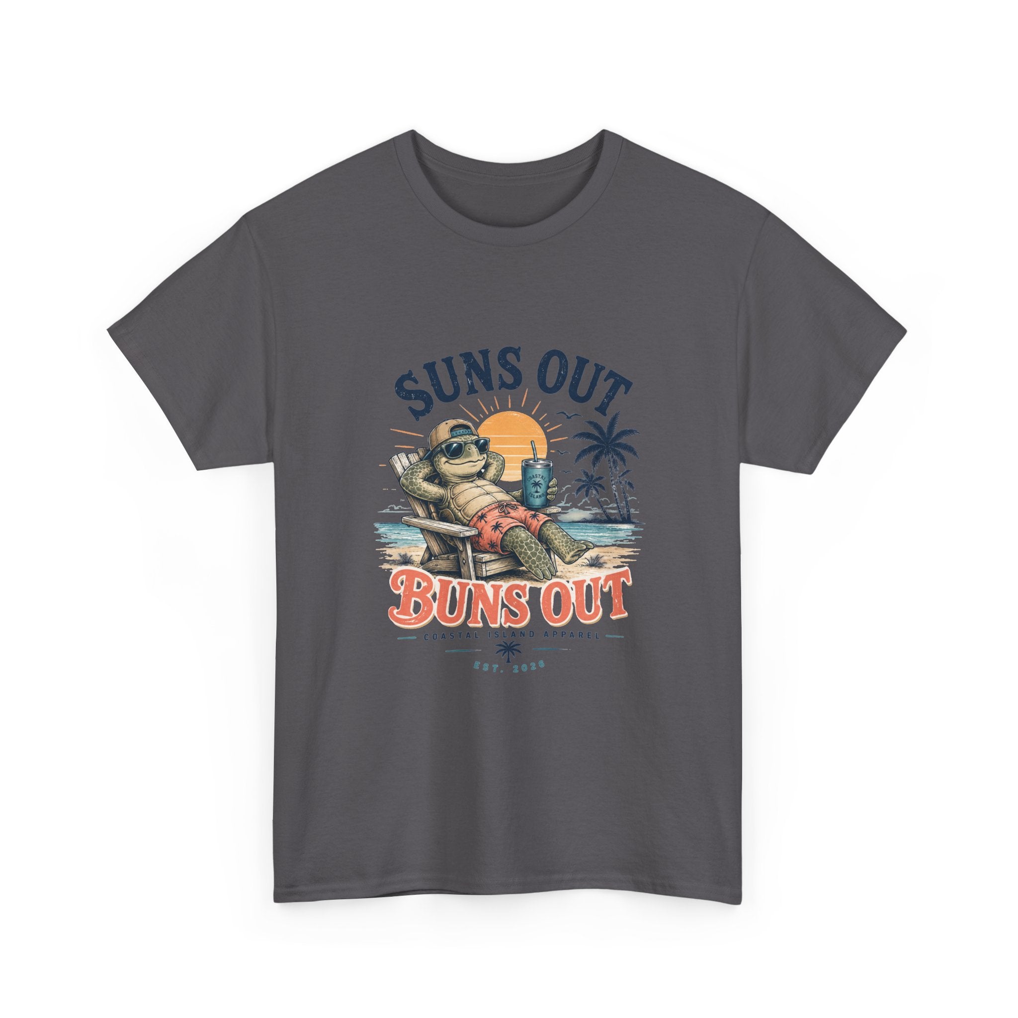 T-Shirt — "Suns Out Buns Out" Beach Graphic Tee