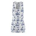 Tropical Palm Racerback Dress — Blue Island Print Sun Dress