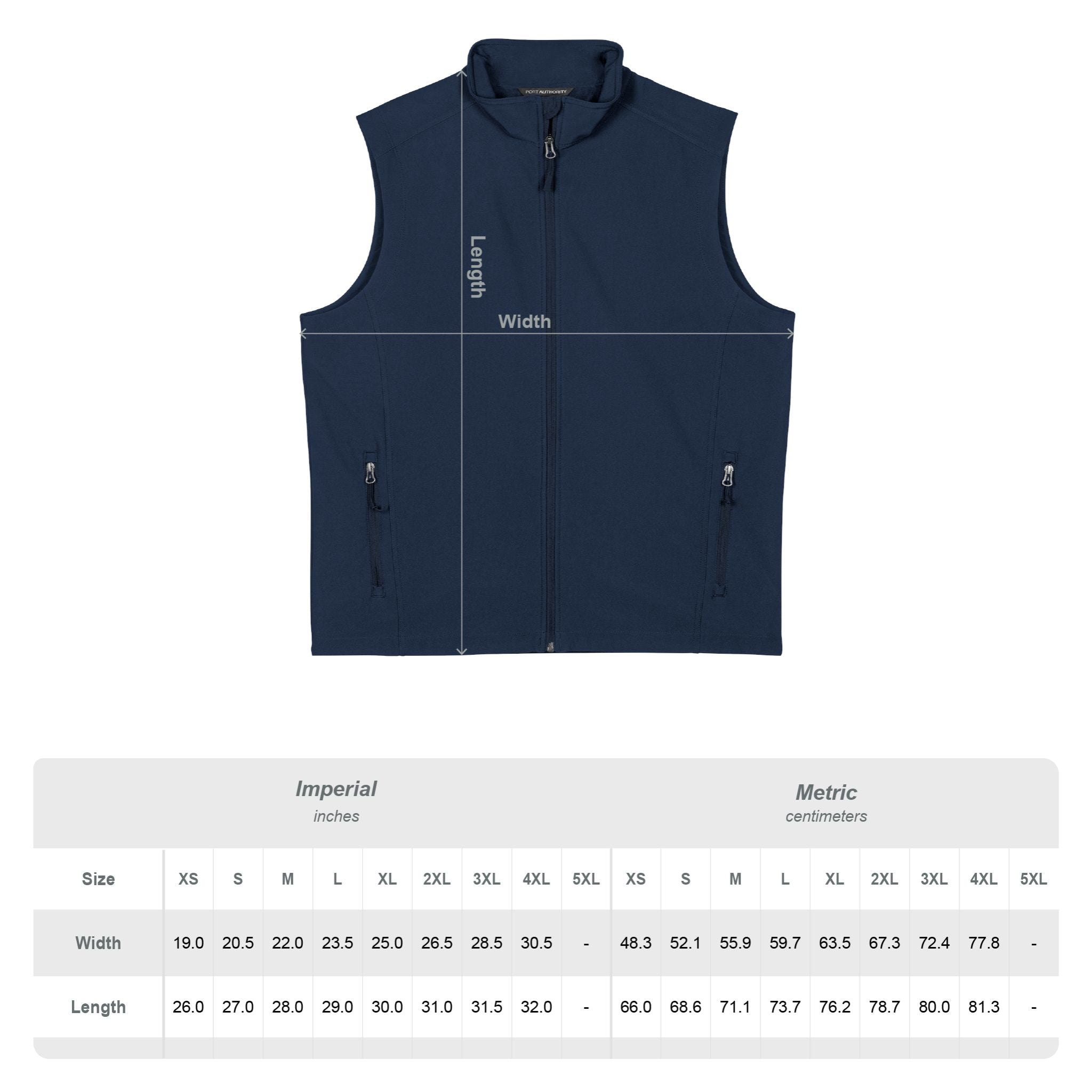Embroidered Golf Icon Soft Shell Vest