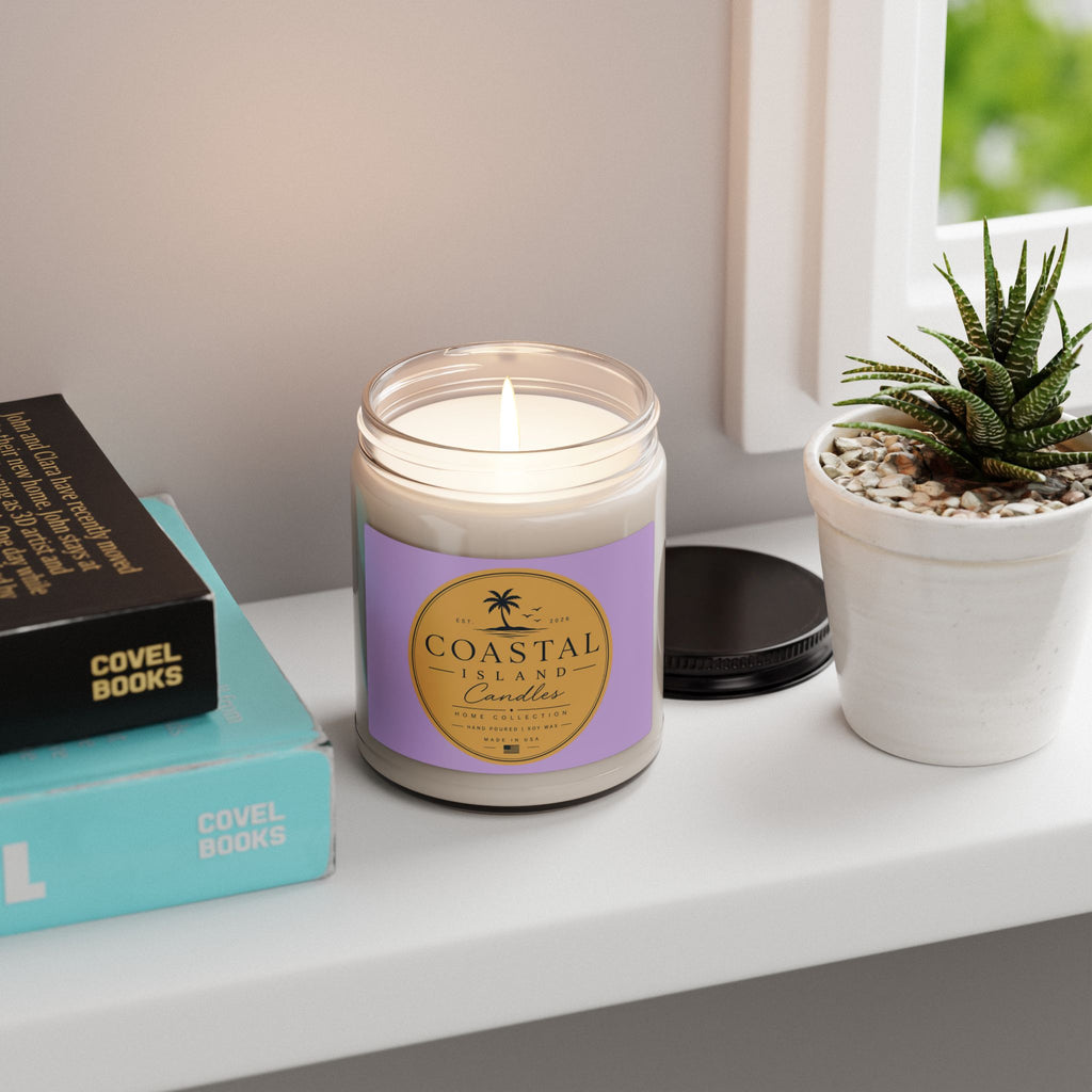 Coastal Island Scented Soy Candle 9oz – Tropical Palm Beach Scent