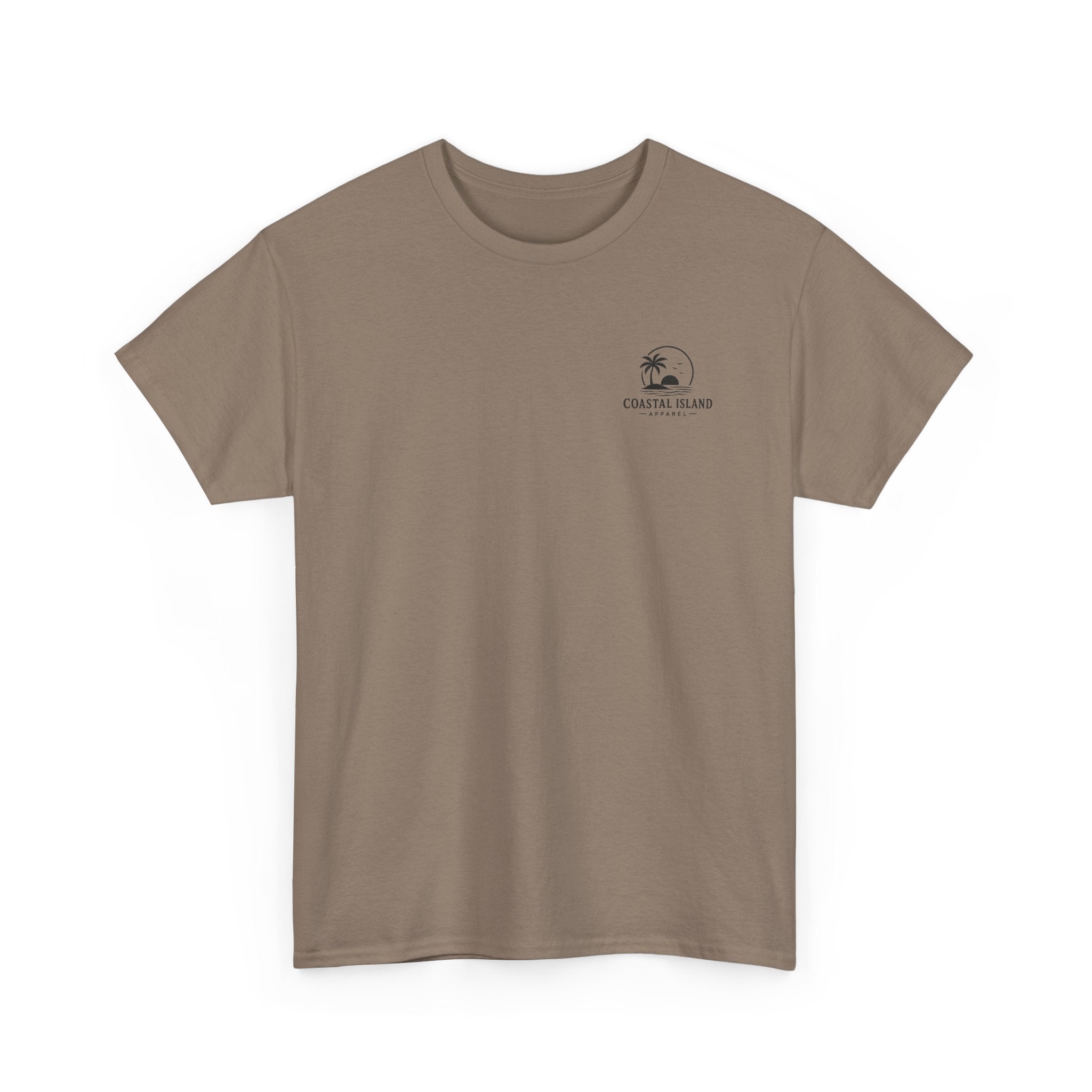 Coastal Island Vintage Car Sunset T-Shirt | Beach Palm Graphic Tee