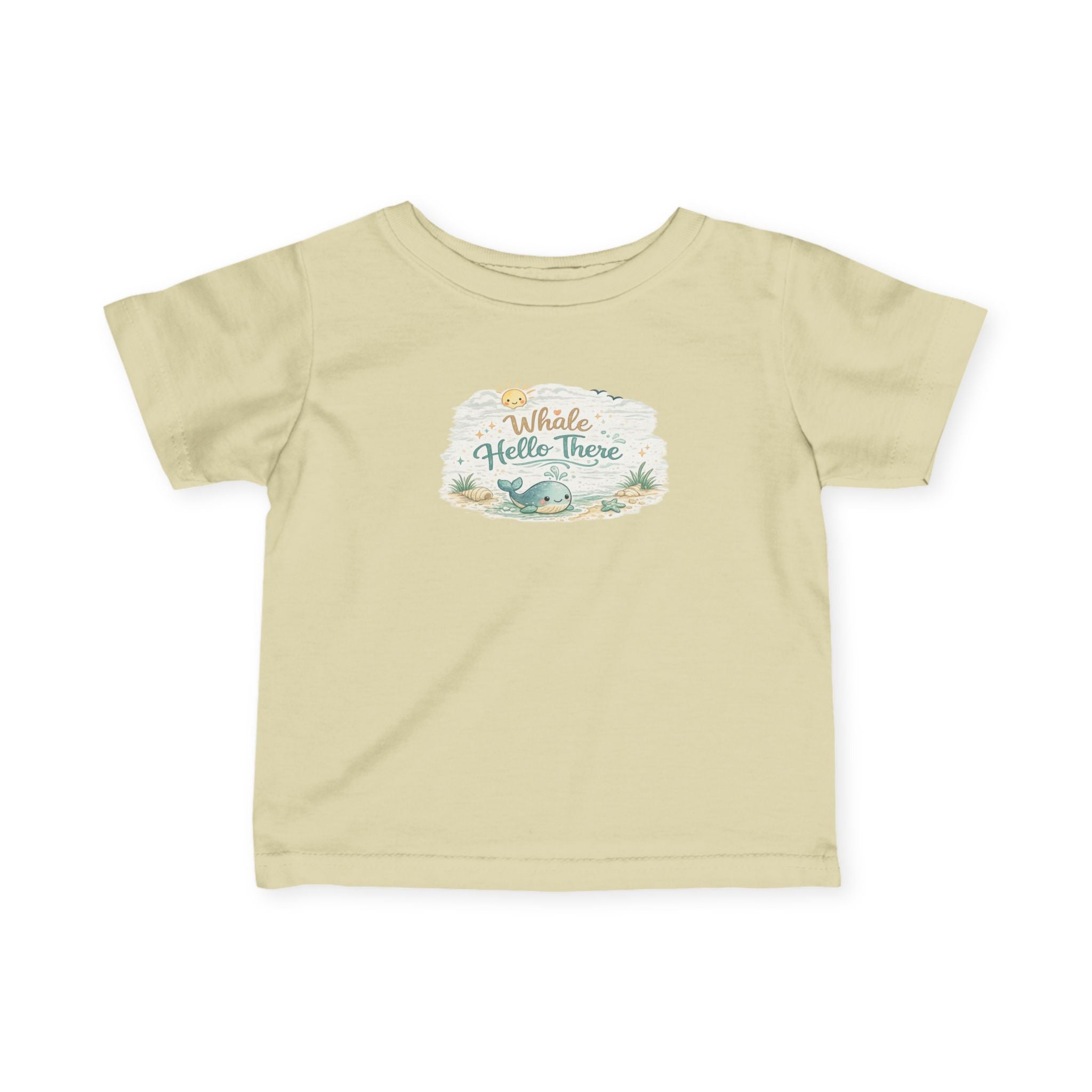 Infant Tee - "Whale Hello There" Cute Nautical Baby Shirt