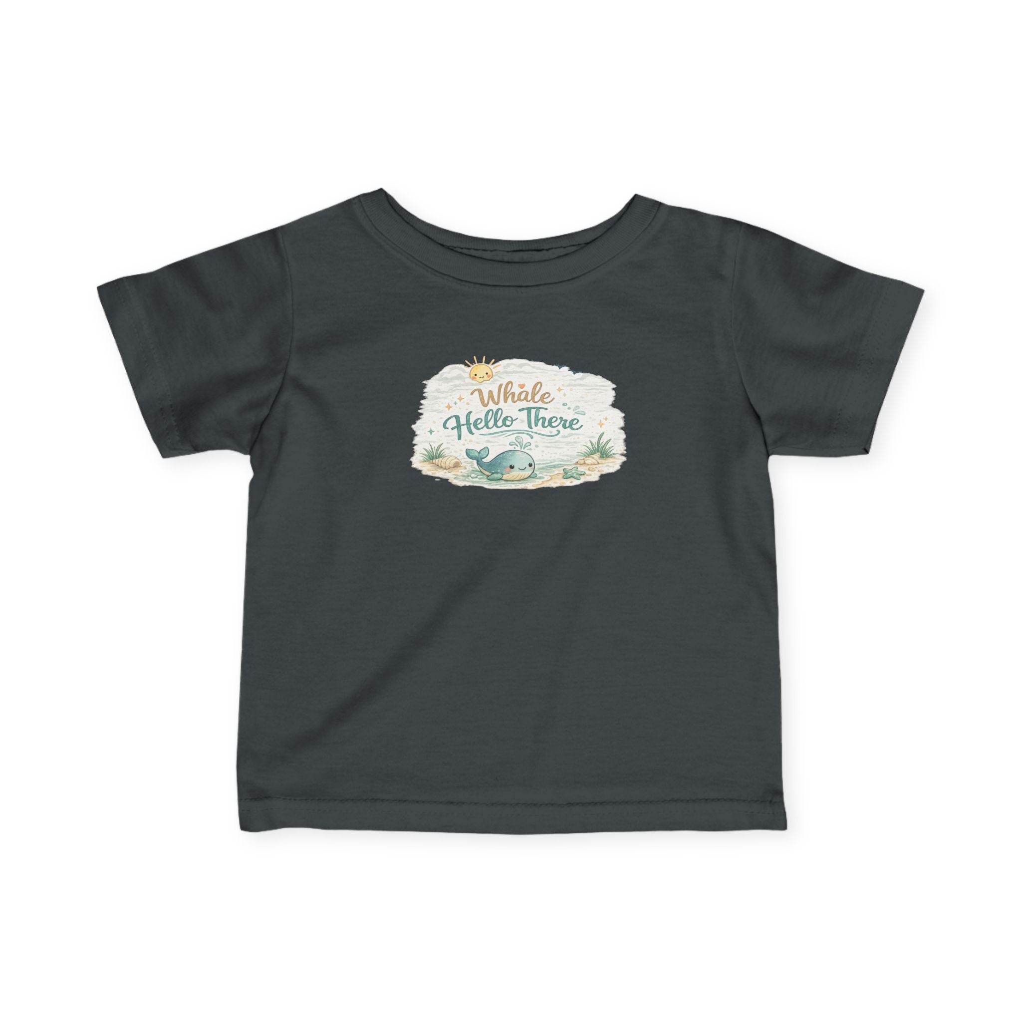 Infant Tee - "Whale Hello There" Cute Nautical Baby Shirt