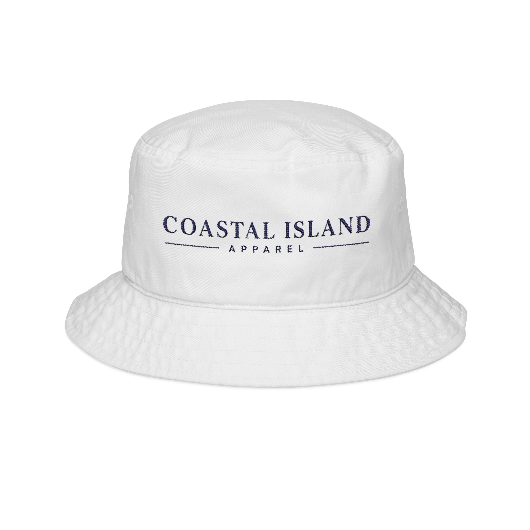 Coastal Island Embroidered Bucket Hat – Sun-Ready Beach Cap