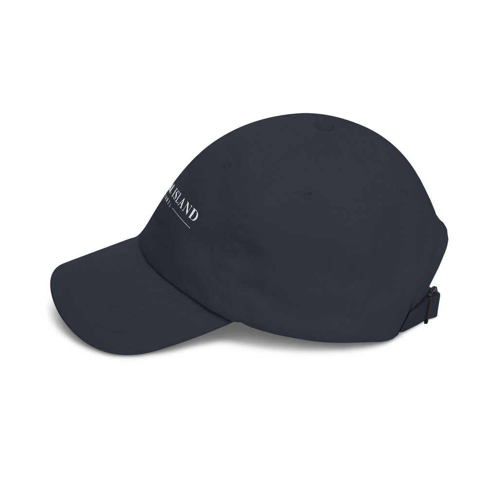 Coastal Island Apparel embroidered logo Dad Cap | white baseball hat