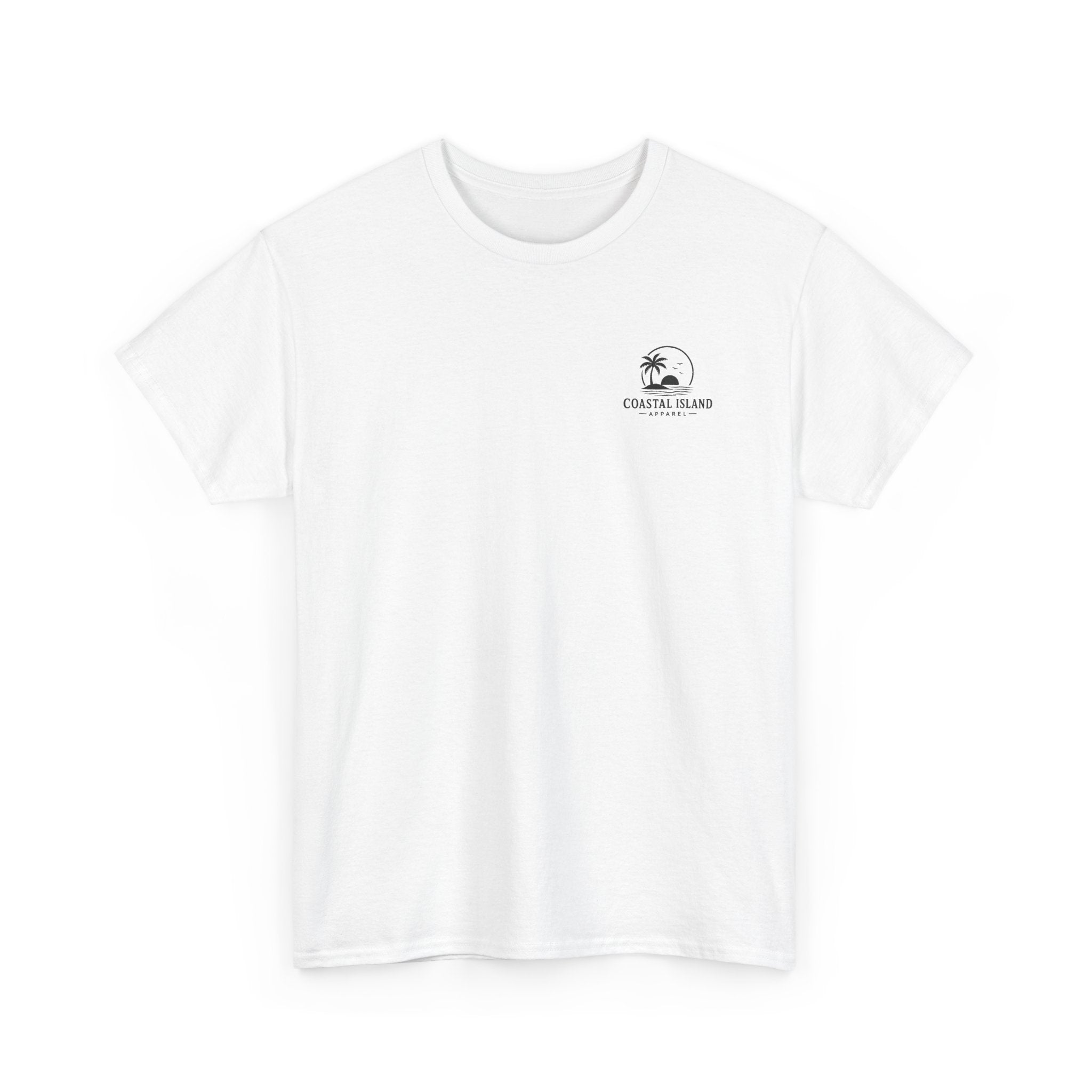 Coastal Island Vintage Car Sunset T-Shirt | Beach Palm Graphic Tee
