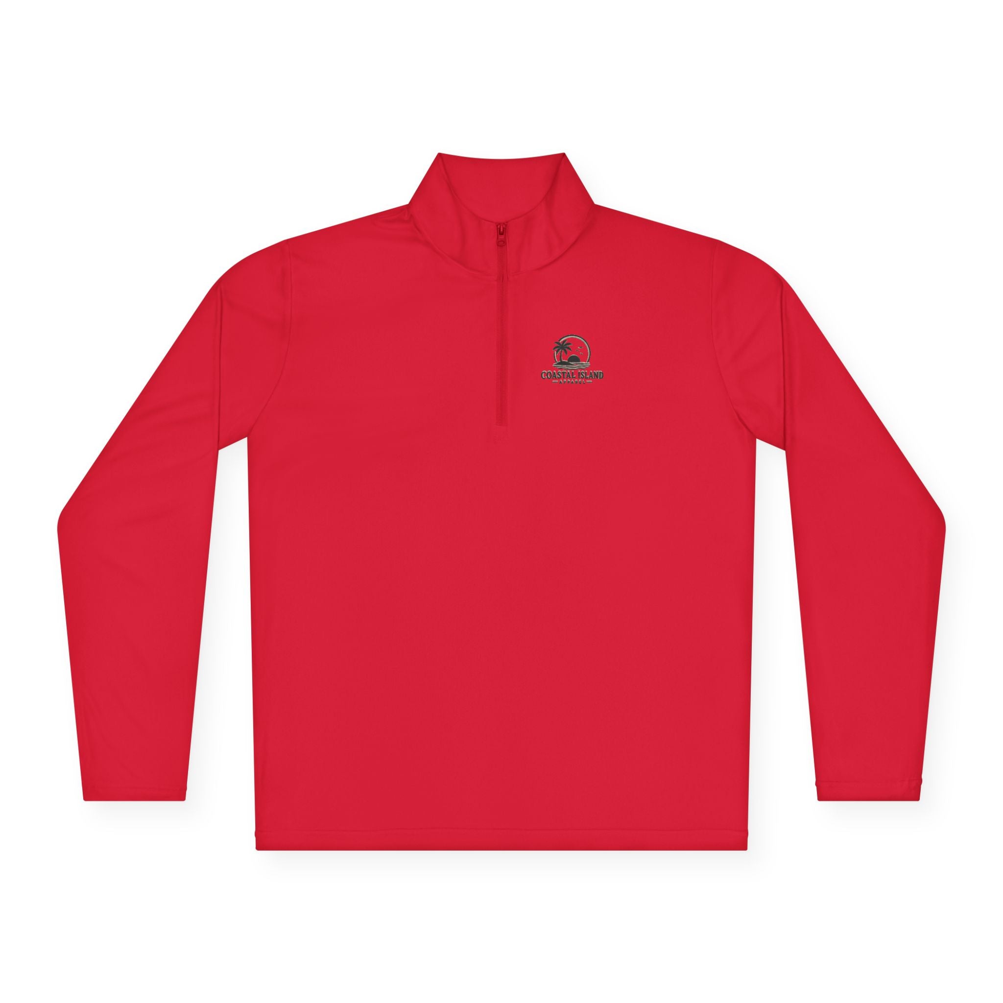 Retro Camper Logo Quarter-Zip Pullover | Small Chest Emblem