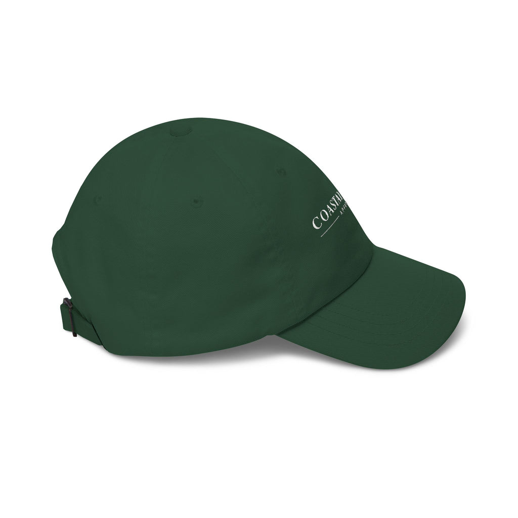 Coastal Island Apparel embroidered logo Dad Cap | white baseball hat