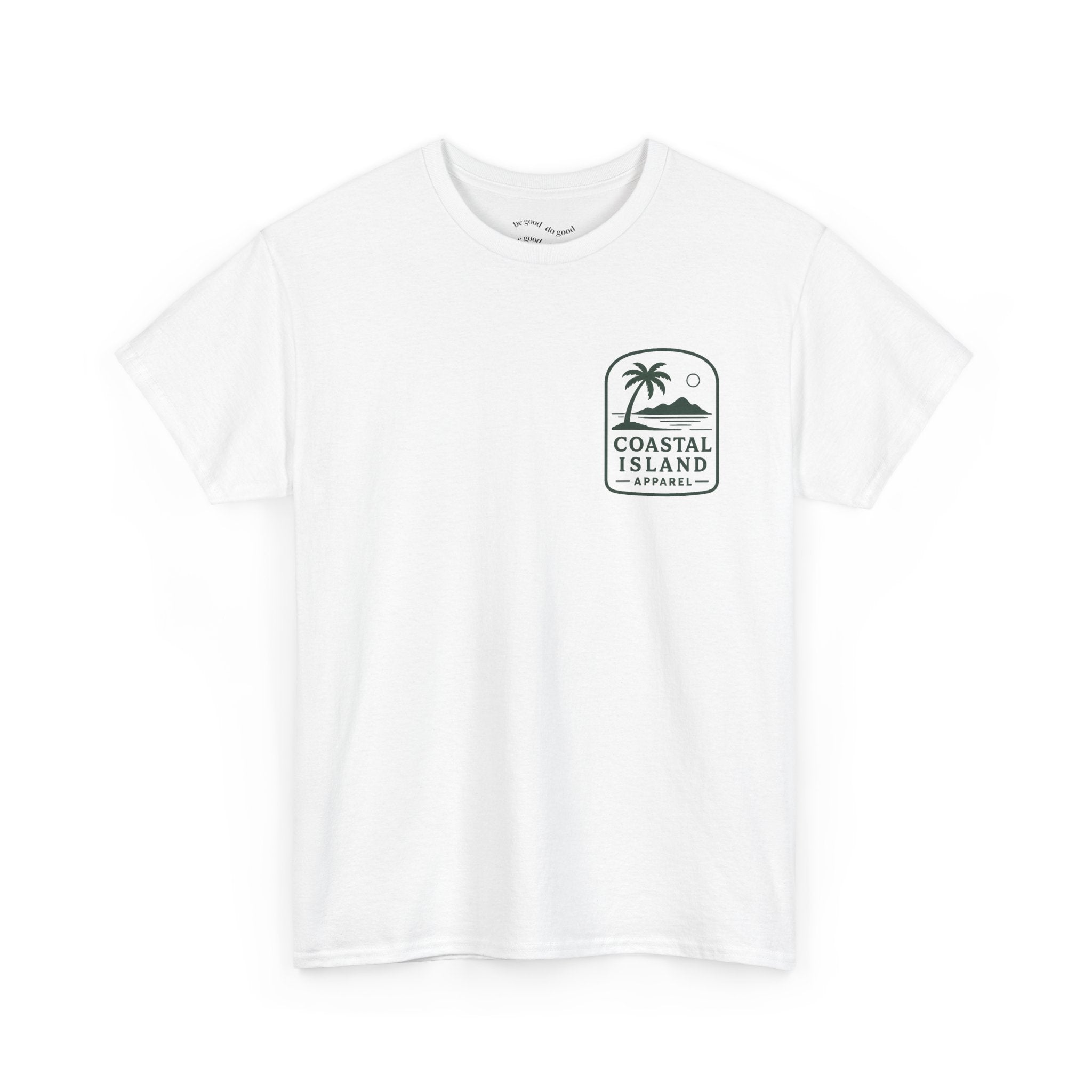 Coastal Island Retriever Logo Tee | Dog Sunset Beach Shirt