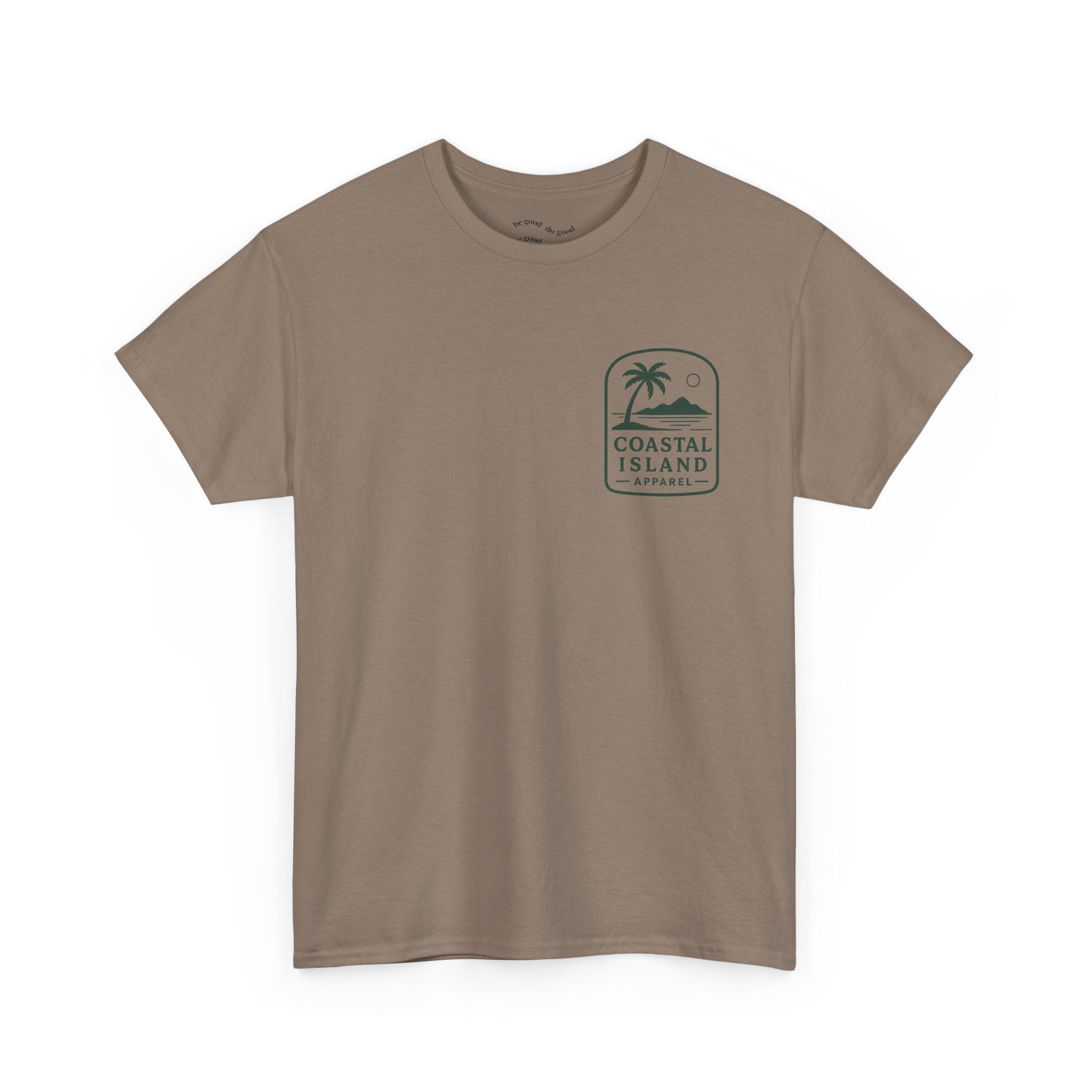 Coastal Island Retriever Logo Tee | Dog Sunset Beach Shirt