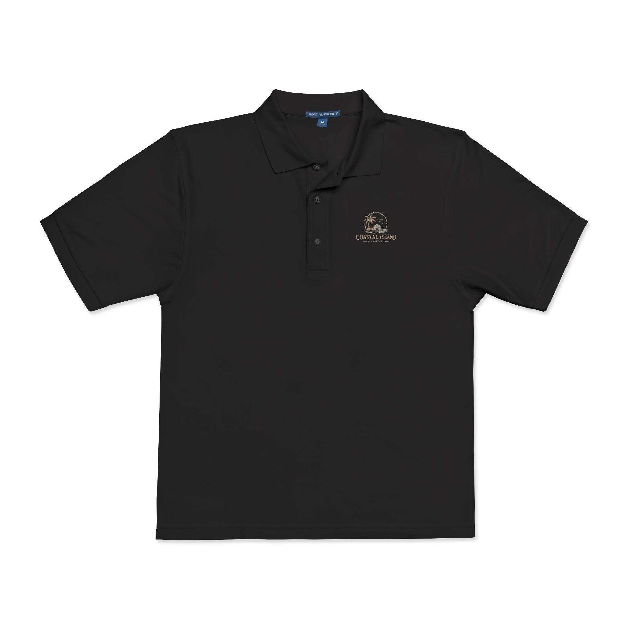 Embroidered Floral Polo Shirt — Subtle Chest Bloom Logo