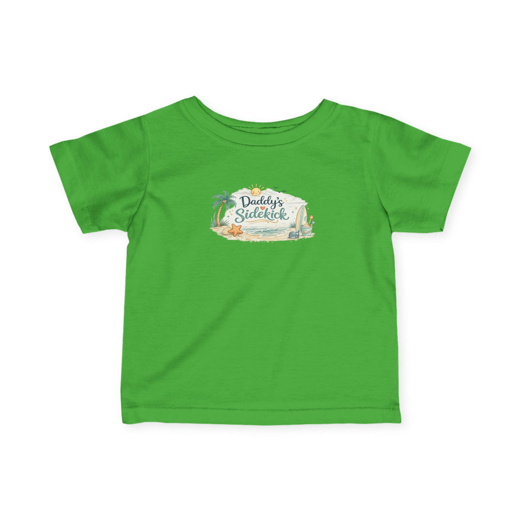Infant Tee — "Daddy's Sidekick" Tropical Baby Shirt