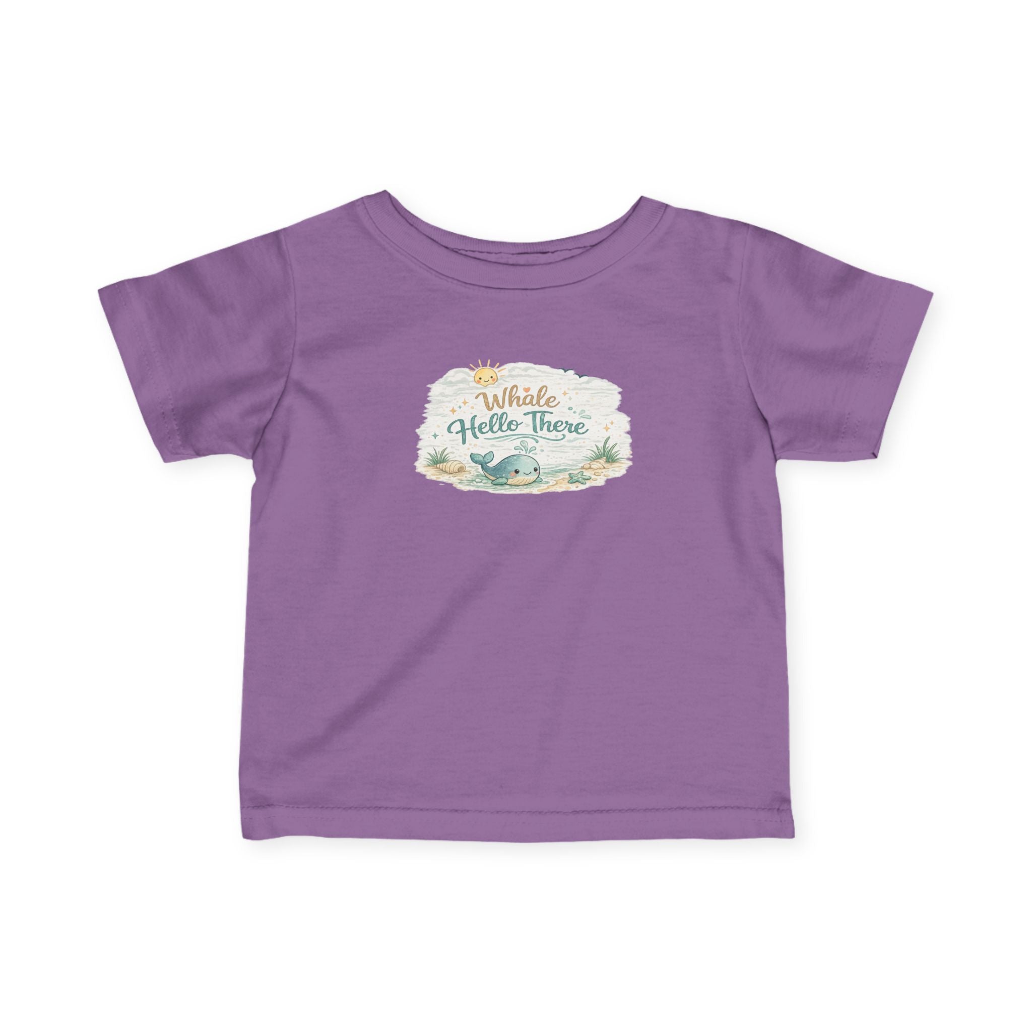 Infant Tee - "Whale Hello There" Cute Nautical Baby Shirt