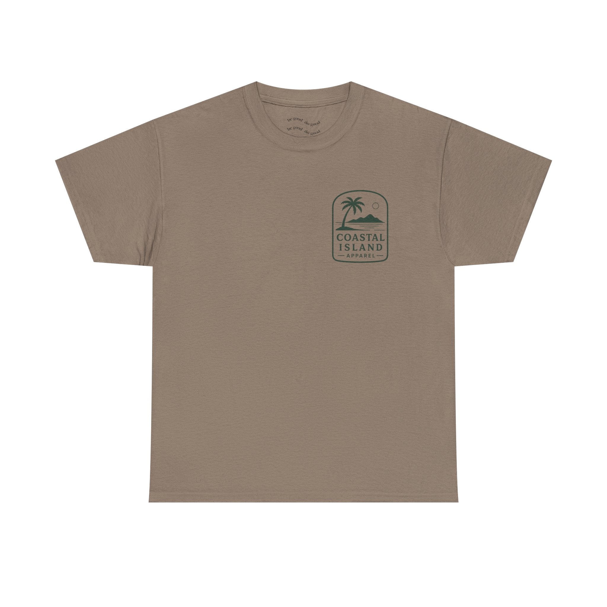 Coastal Island Retriever Logo Tee | Dog Sunset Beach Shirt