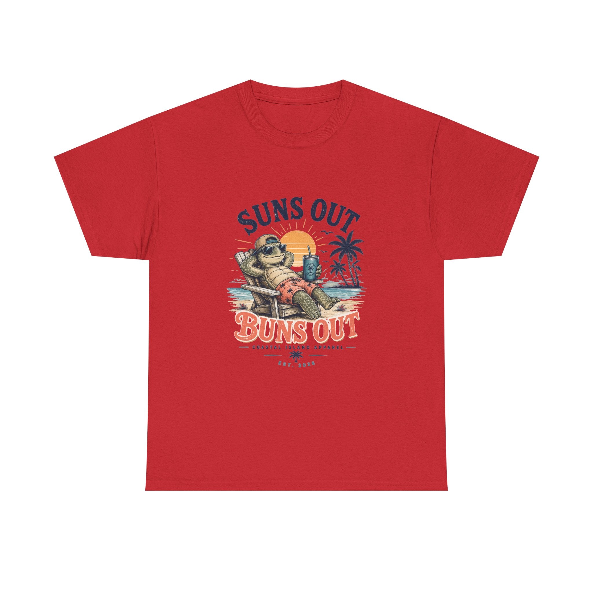 T-Shirt — "Suns Out Buns Out" Beach Graphic Tee