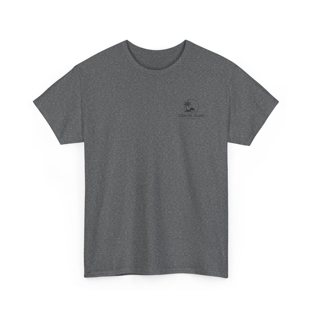 Coastal Island Vintage Car Sunset T-Shirt | Beach Palm Graphic Tee