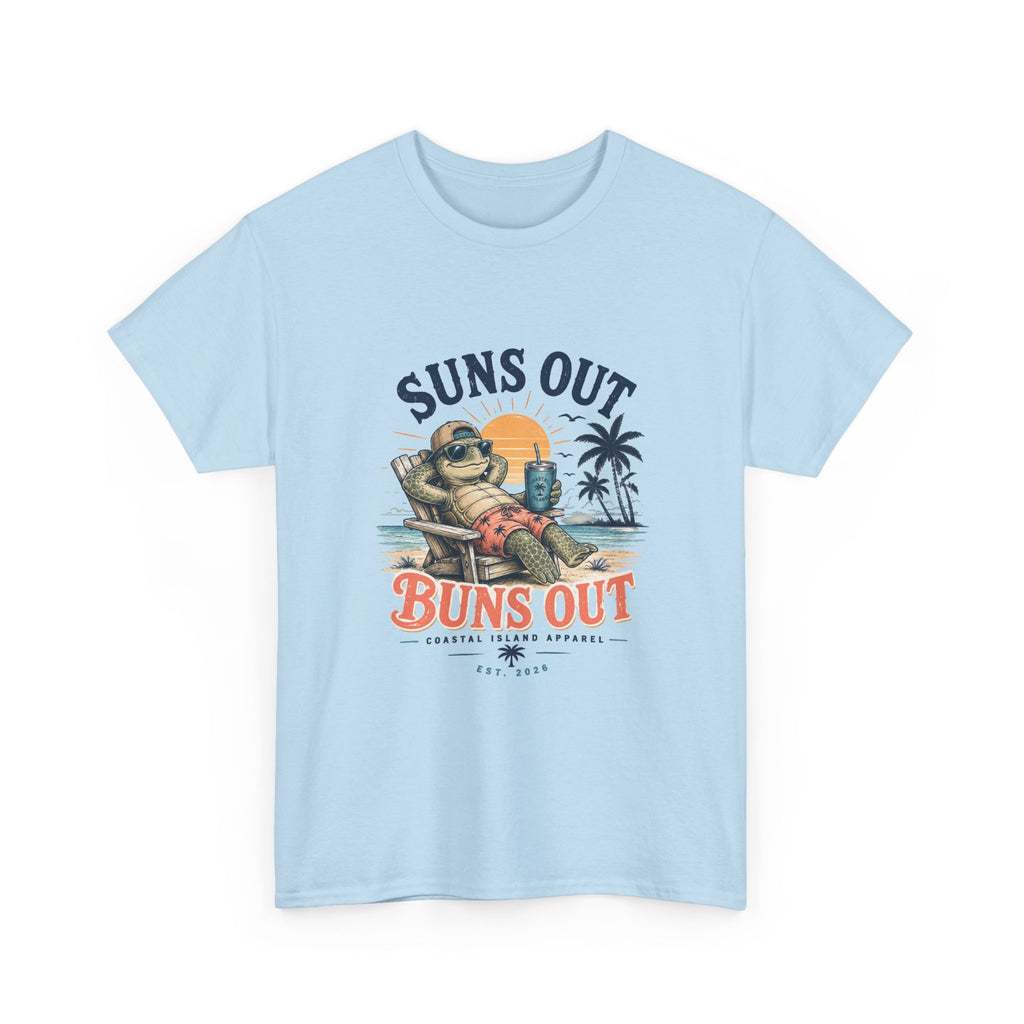 T-Shirt — "Suns Out Buns Out" Beach Graphic Tee