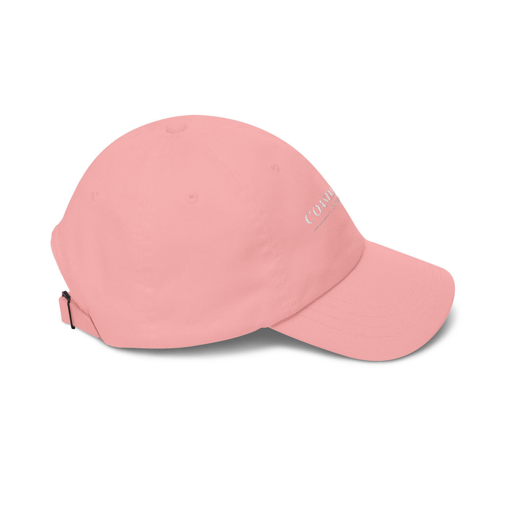 Coastal Island Apparel embroidered logo Dad Cap | white baseball hat