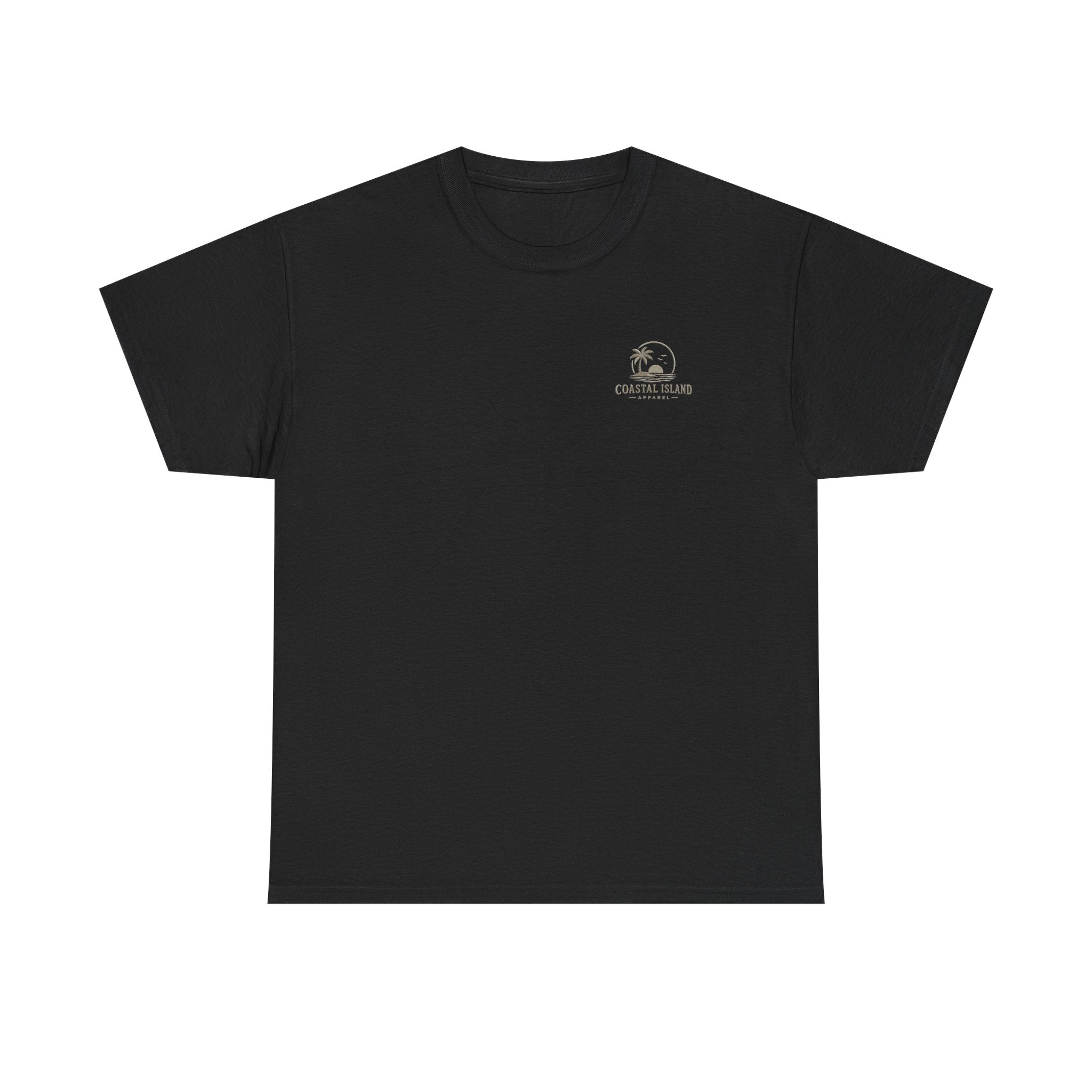 Coastal Island Vintage Car Sunset T-Shirt | Beach Palm Graphic Tee