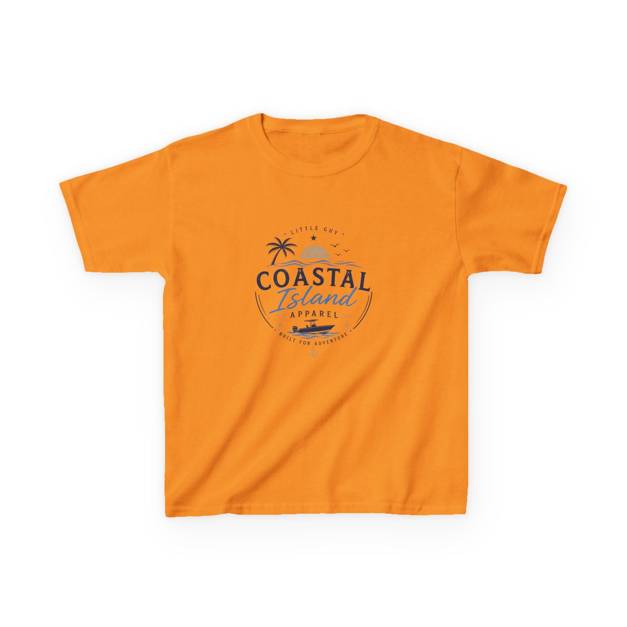 Kids Coastal Island T-Shirt — Beach Palm Tree Tee