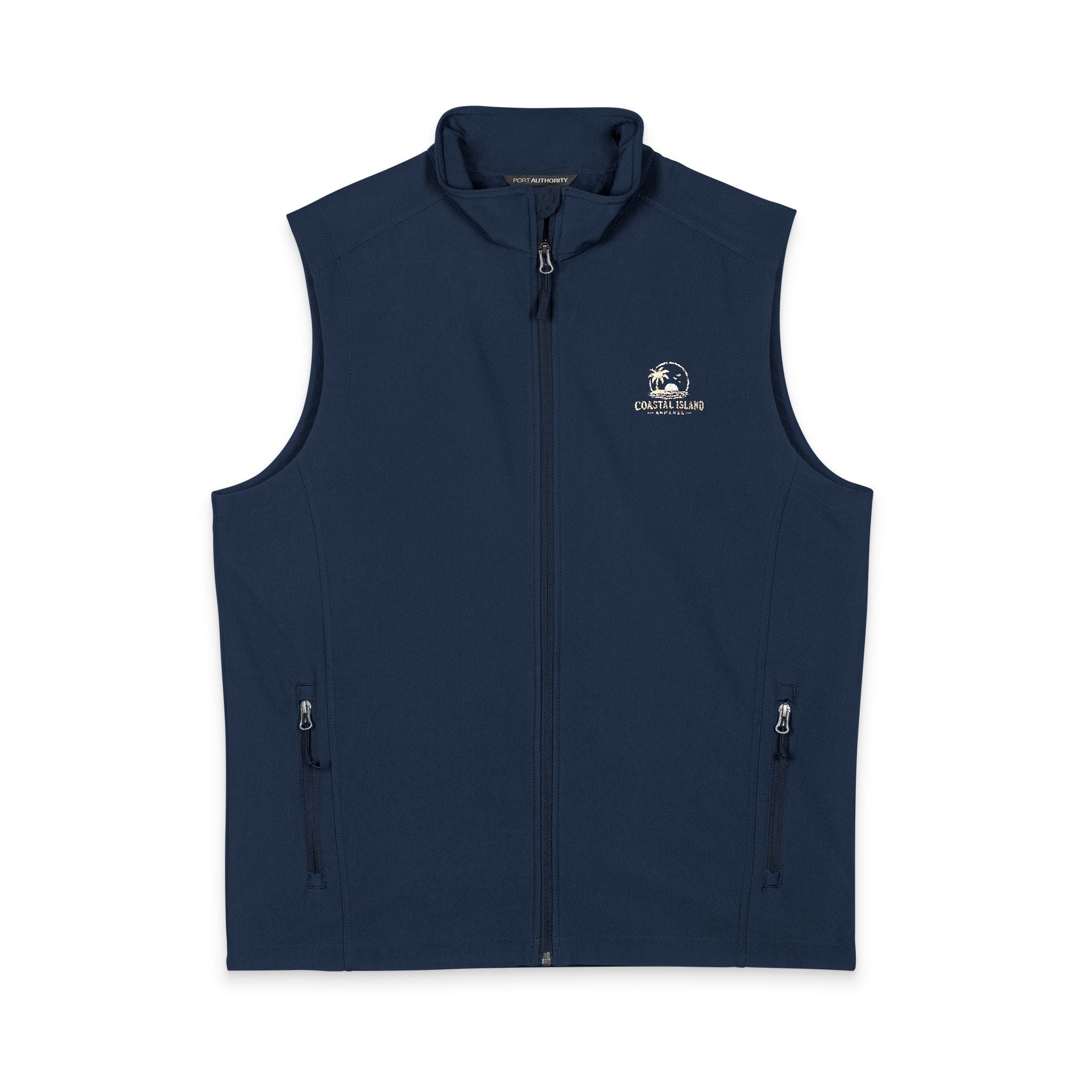 Embroidered Golf Icon Soft Shell Vest