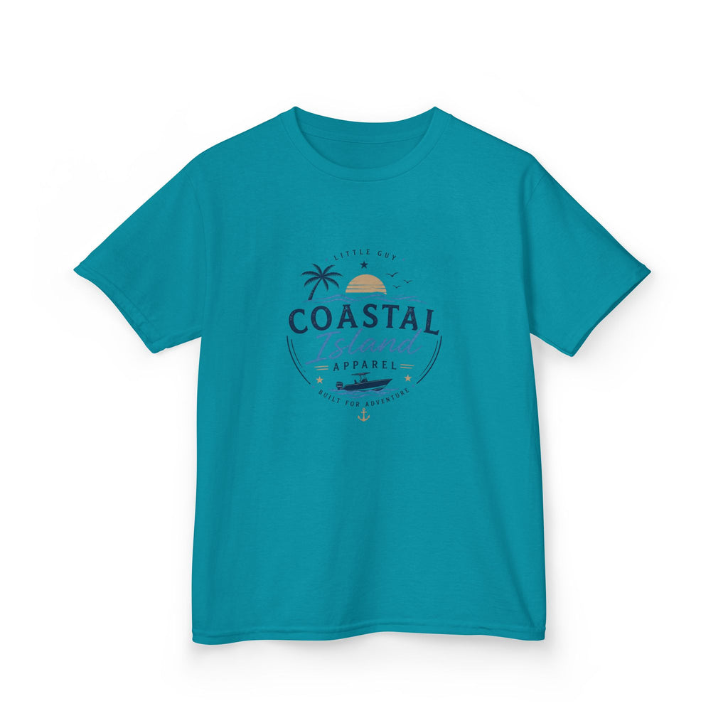 Kids Coastal Island T-Shirt — Beach Palm Tree Tee