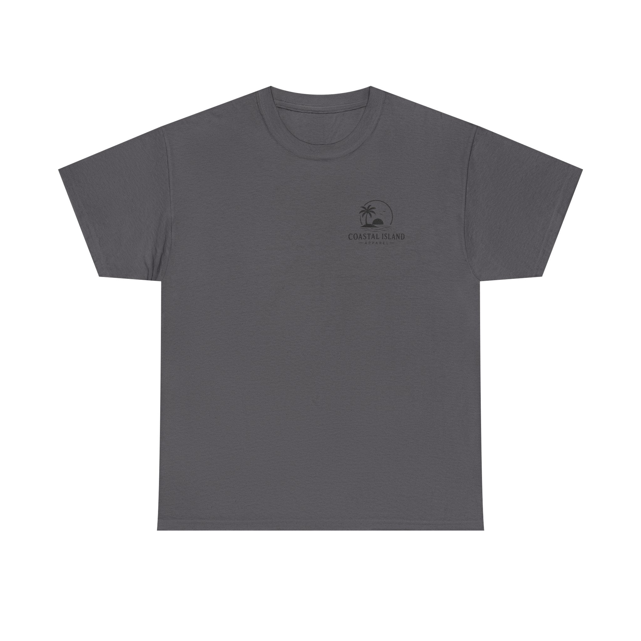 Coastal Island Tee — Vintage Sunset Palm Graphic T-Shirt