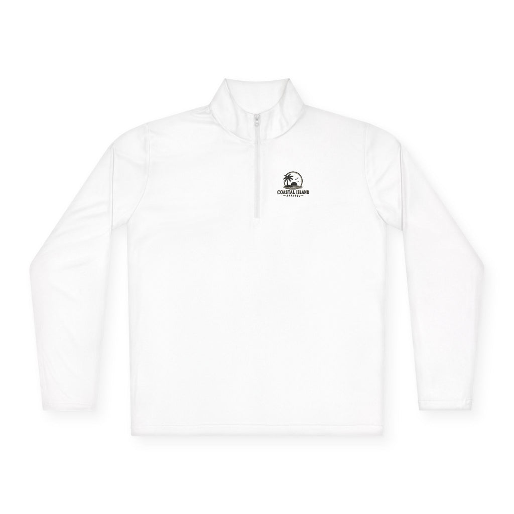 Retro Camper Logo Quarter-Zip Pullover | Small Chest Emblem