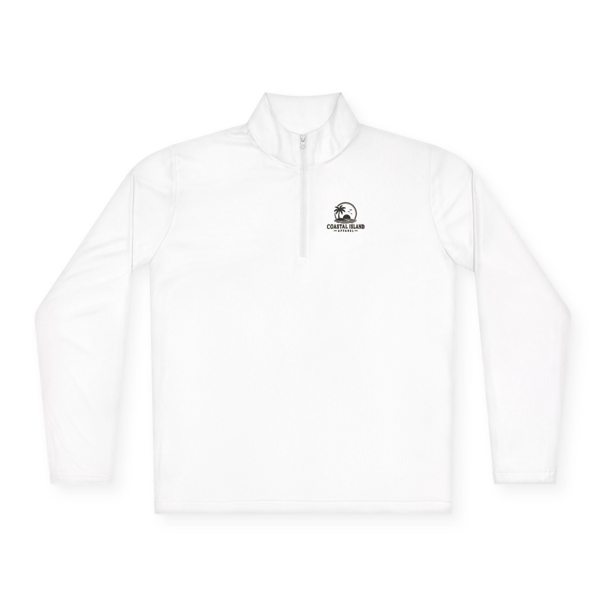 Retro Camper Logo Quarter-Zip Pullover | Small Chest Emblem