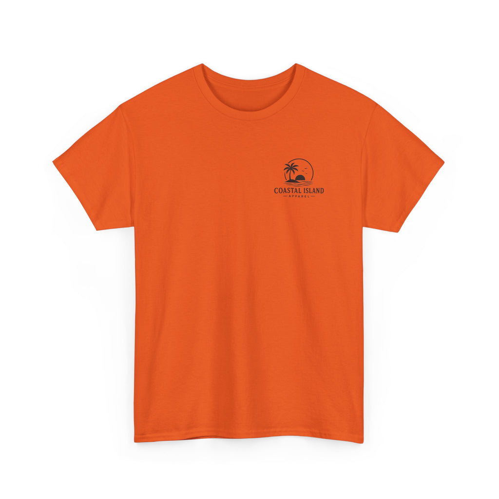 Coastal Island Tee — Vintage Sunset Palm Graphic T-Shirt