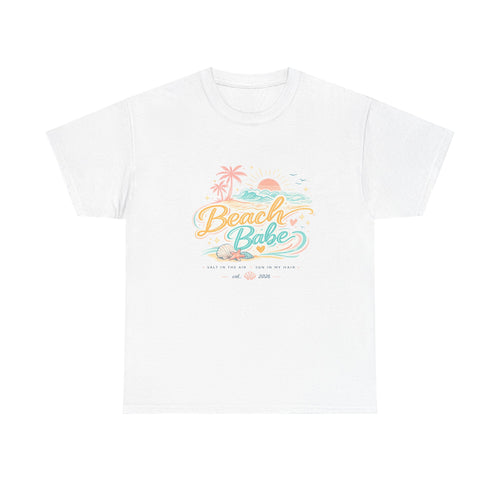 Beach Babe T-Shirt — Pastel Tropical Summer Tee