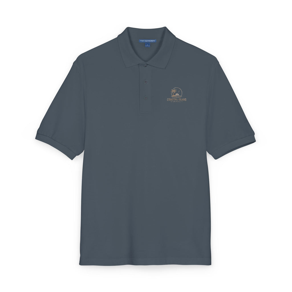 Embroidered Floral Polo Shirt — Subtle Chest Bloom Logo