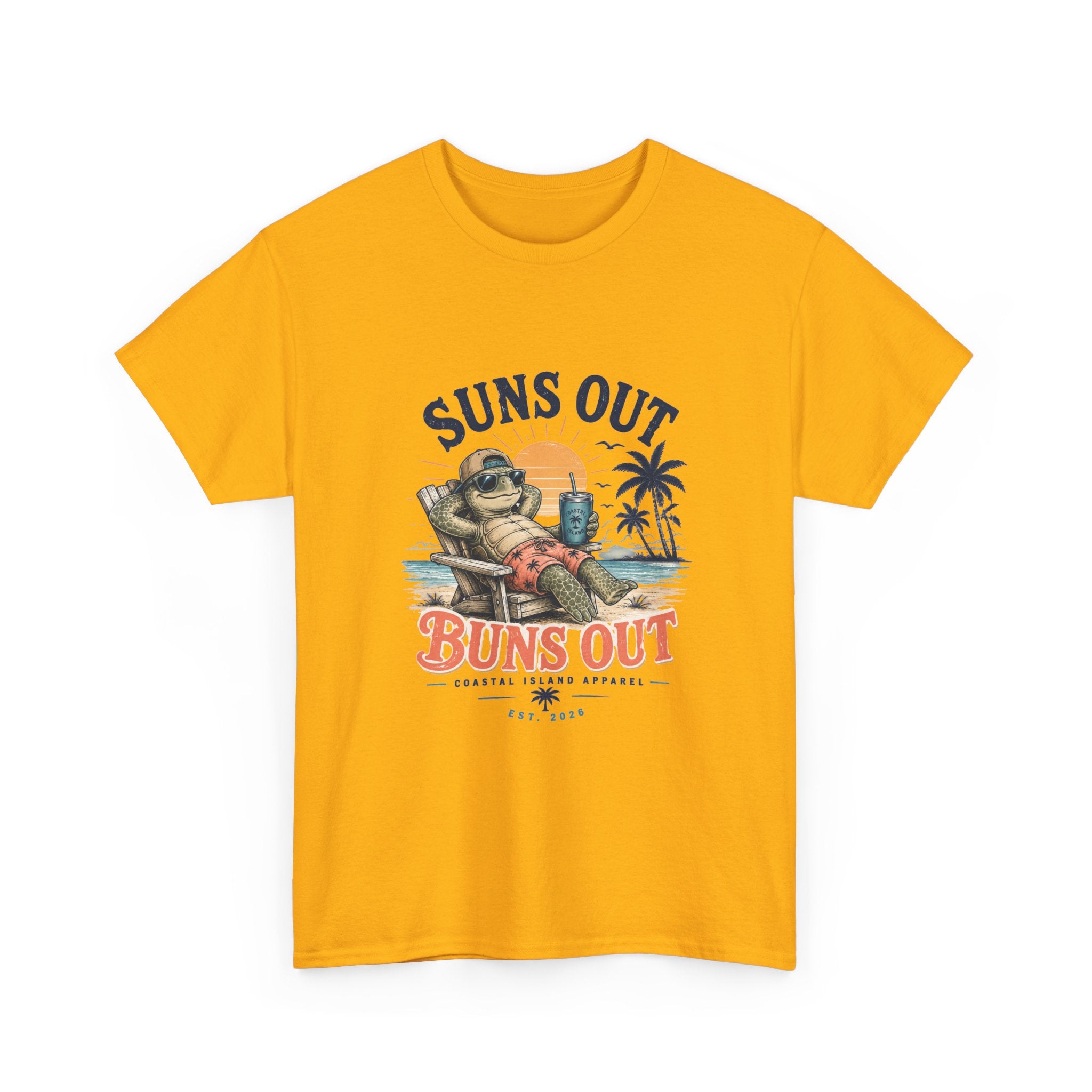 T-Shirt — "Suns Out Buns Out" Beach Graphic Tee