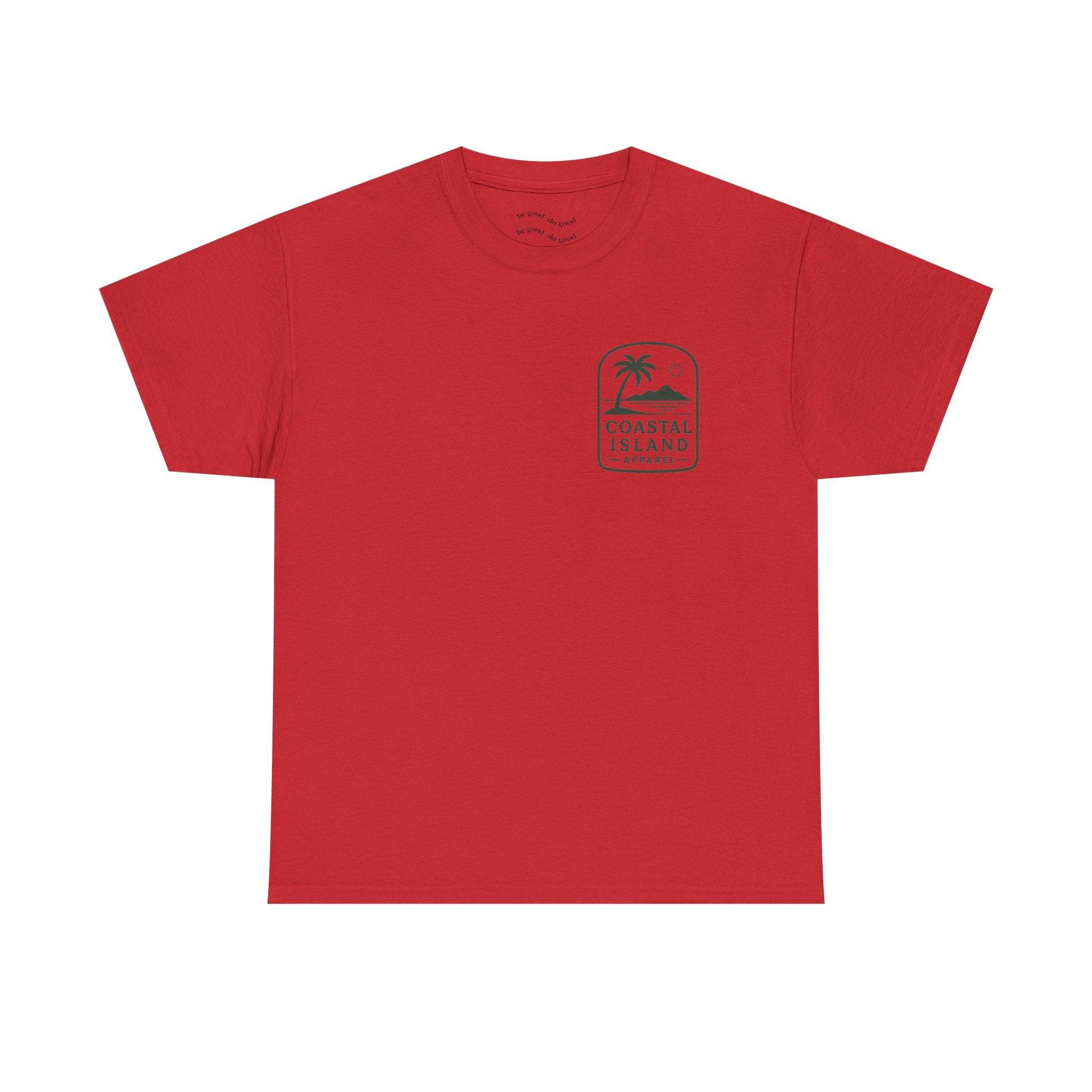 Coastal Island Retriever Logo Tee | Dog Sunset Beach Shirt